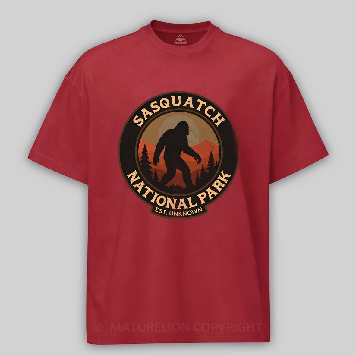 Maturelion Sasquatch National Park Cotton T-shirt