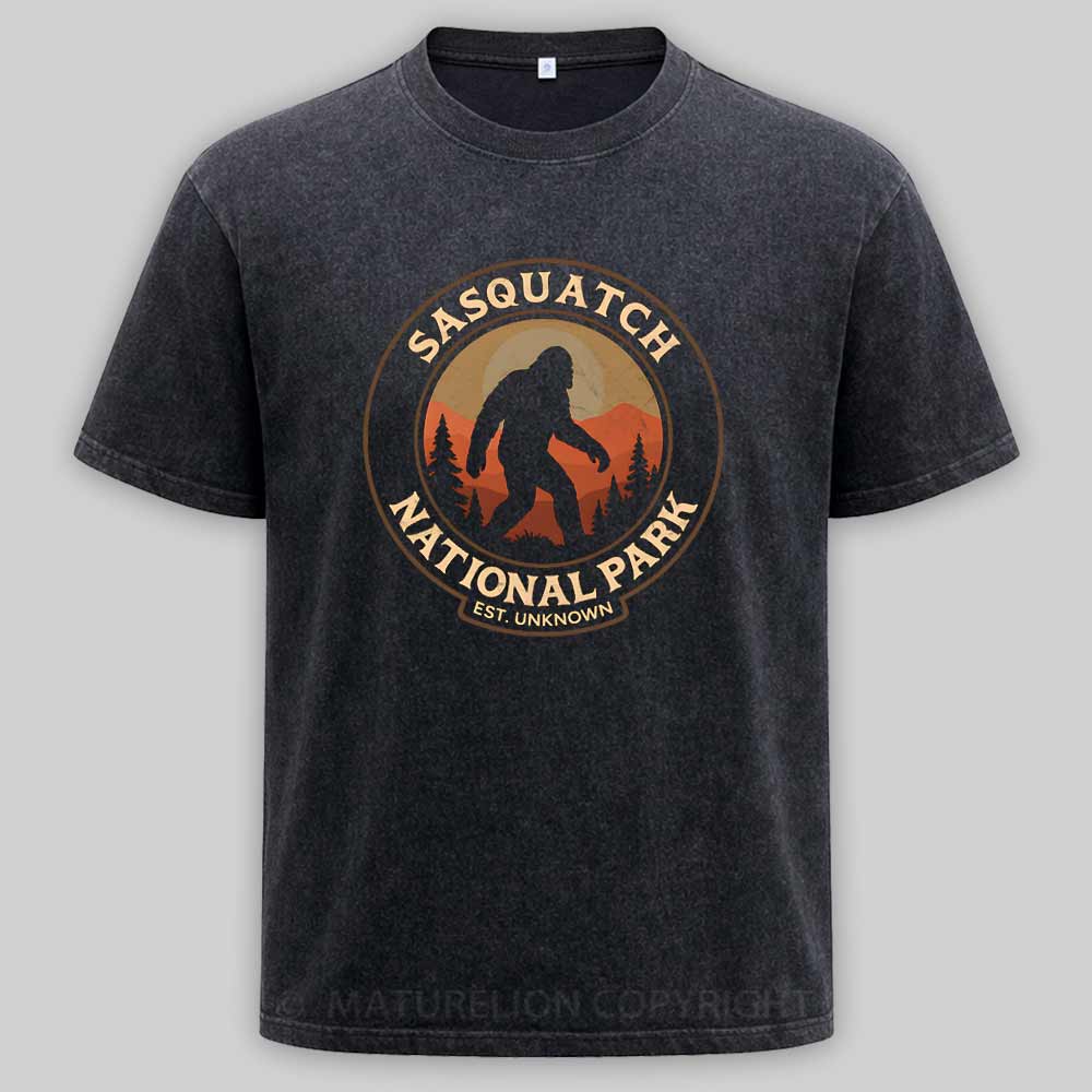 Maturelion Sasquatch National Park Washed T-shirt