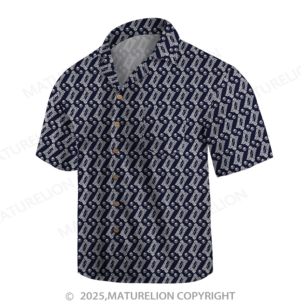 Maturelion Men's Hawaiian Shirt Floral Rush Hawaiian Shirt