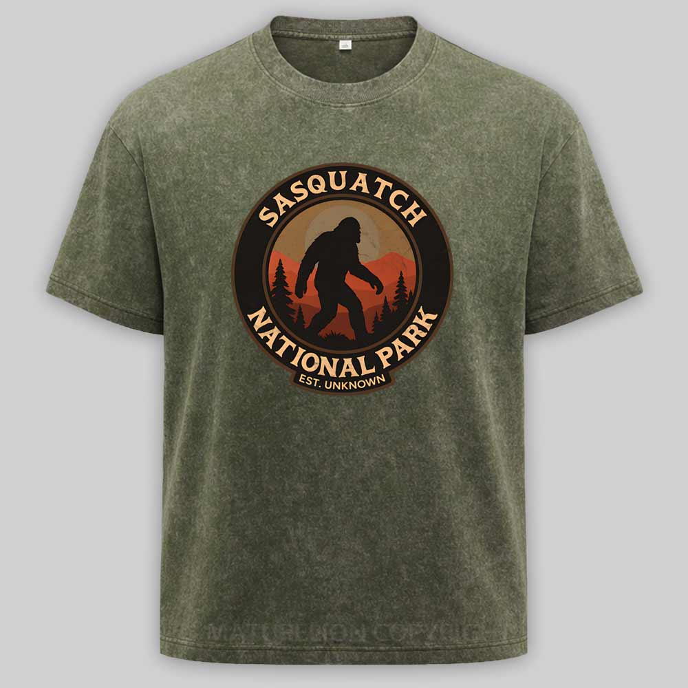 Maturelion Sasquatch National Park Washed T-shirt