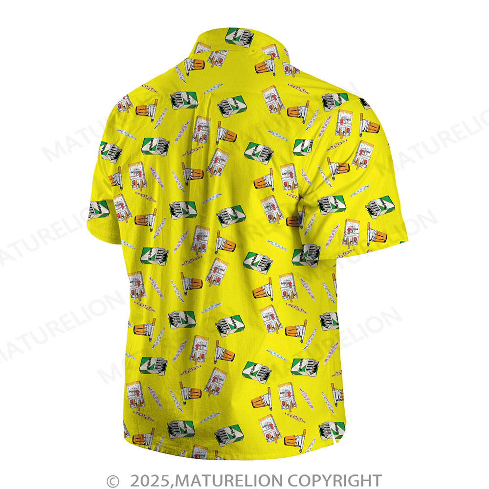Maturelion Men's Button Pocket ShirtTropical Bliss and Endless Thrills Hawaiian Shirt