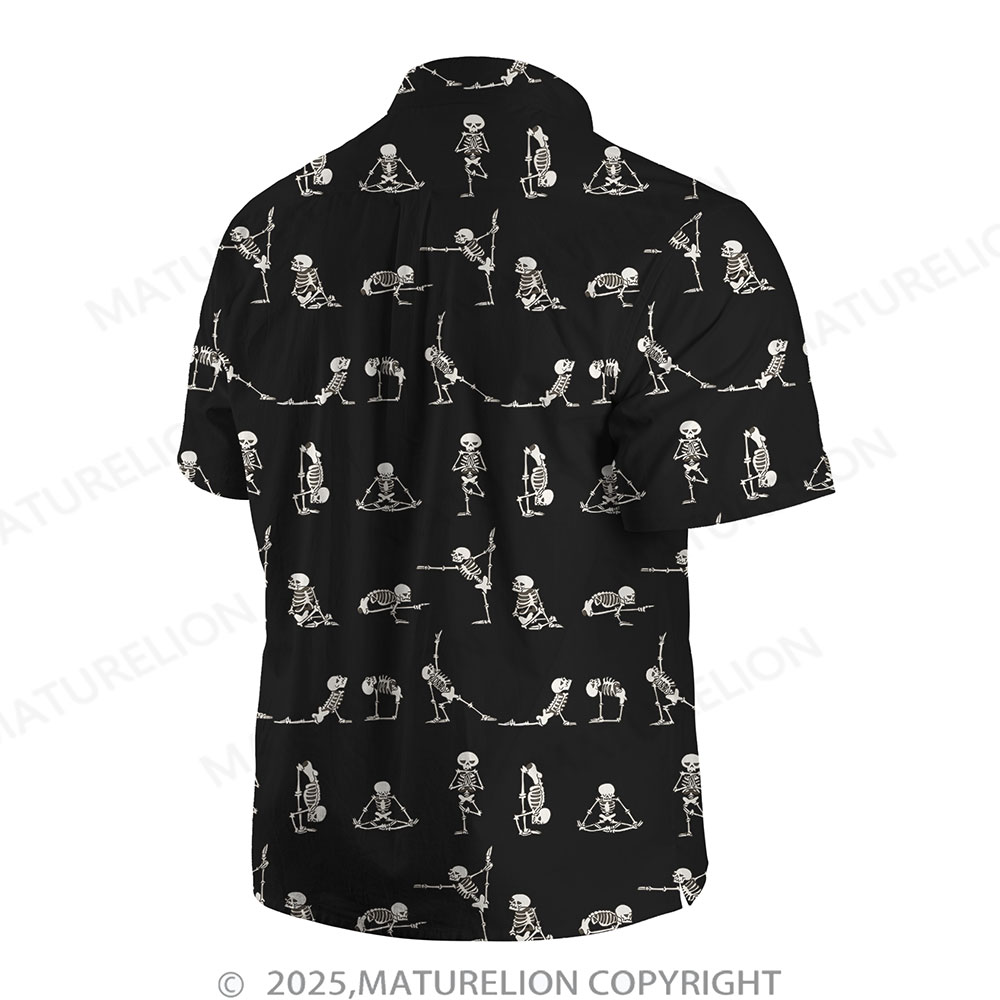 Maturelion Men's Button Pocket ShirtHeat of the Island and Fire of Desire Hawaiian Shirt