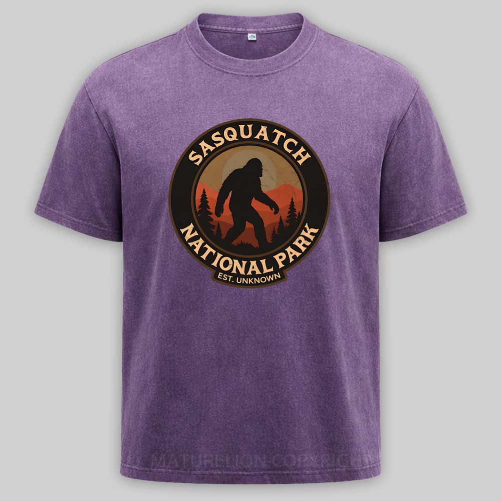 Maturelion Sasquatch National Park Washed T-shirt