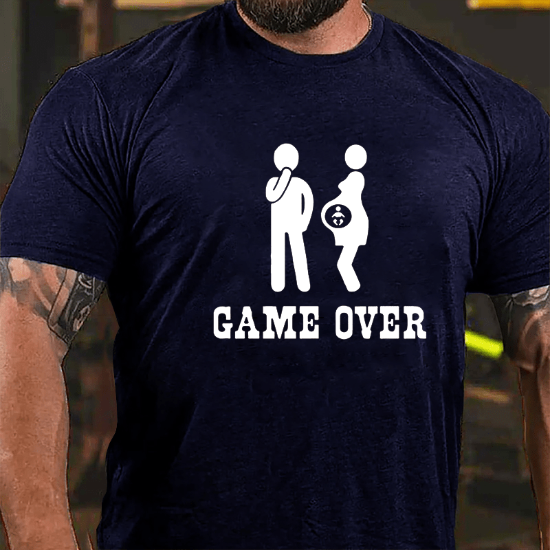 Game Over Funny Cotton T-shirt-Maturelion