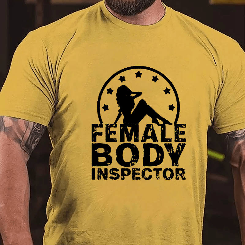 Female Body Inspector Cotton T-shirt-Maturelion