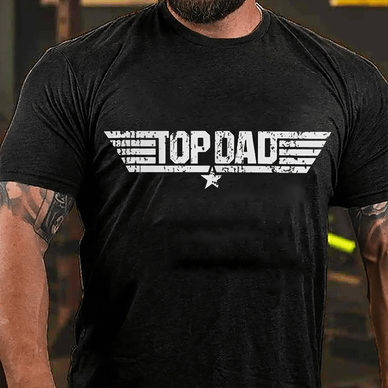 Top Dad Cotton T-Shirt (Free Customization)-Maturelion