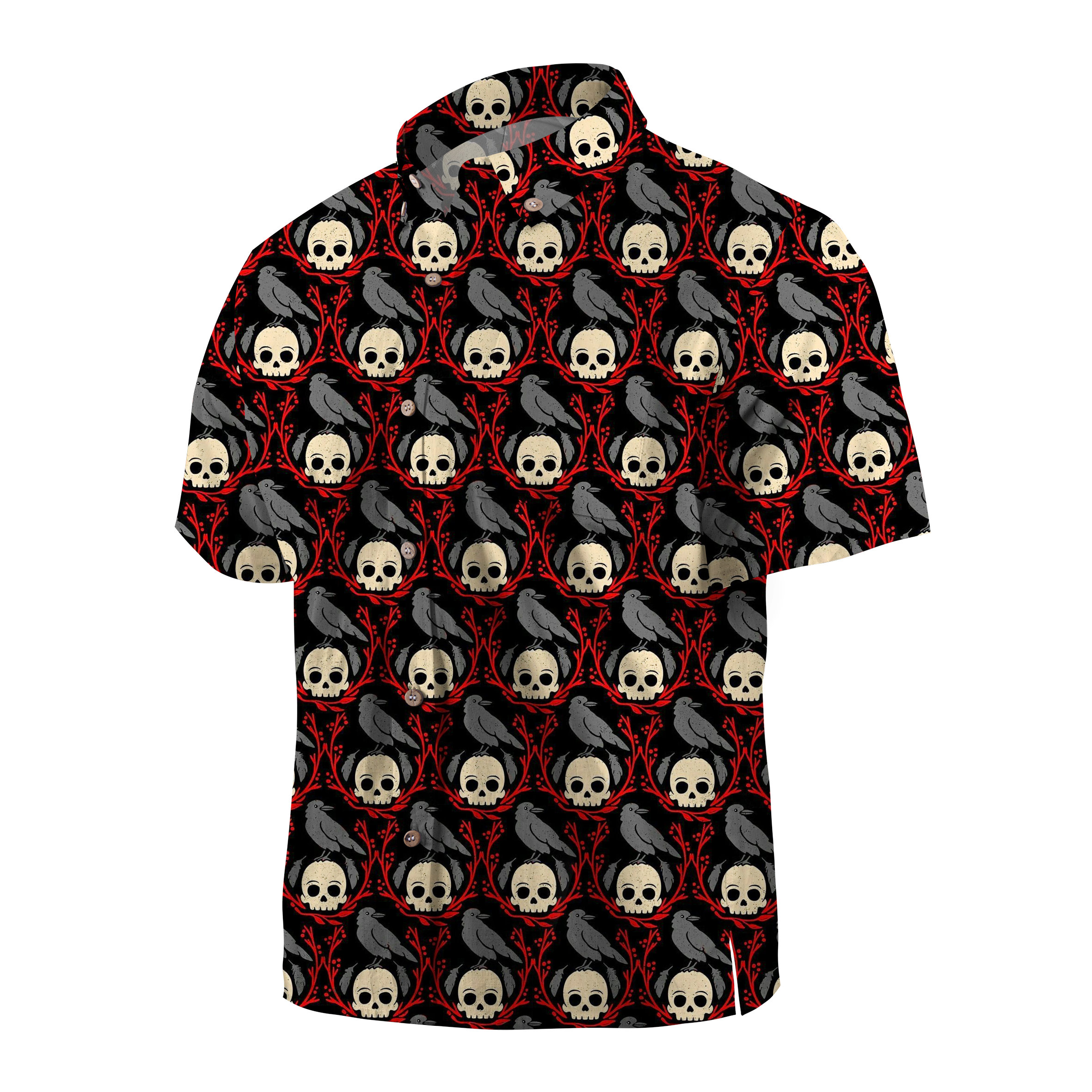 Maturelion The crow never comes back Halloween Hawaiian Shirt