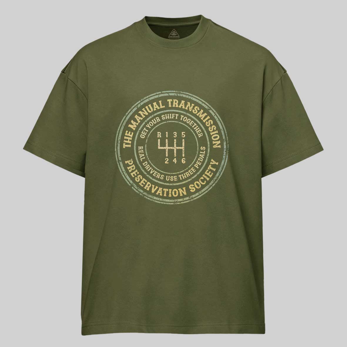 Maturelion The Manual Transmission Preservation Society Cotton T-shirt