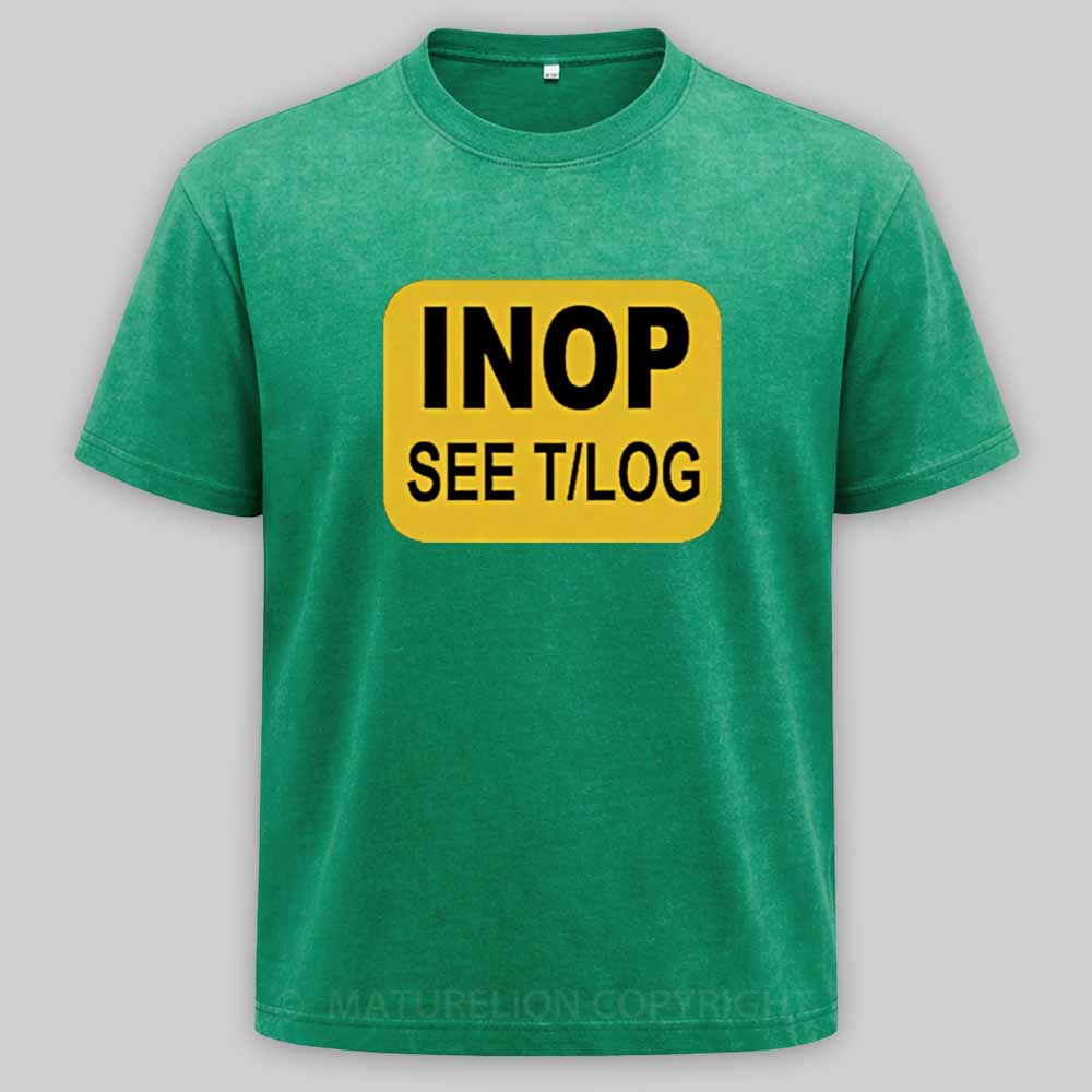 Maturelion INOP SEE T/LOG Washed T-shirt