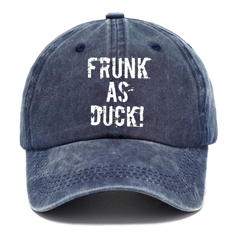 Frunk As Duck Funny Drunk Print Cap-Maturelion