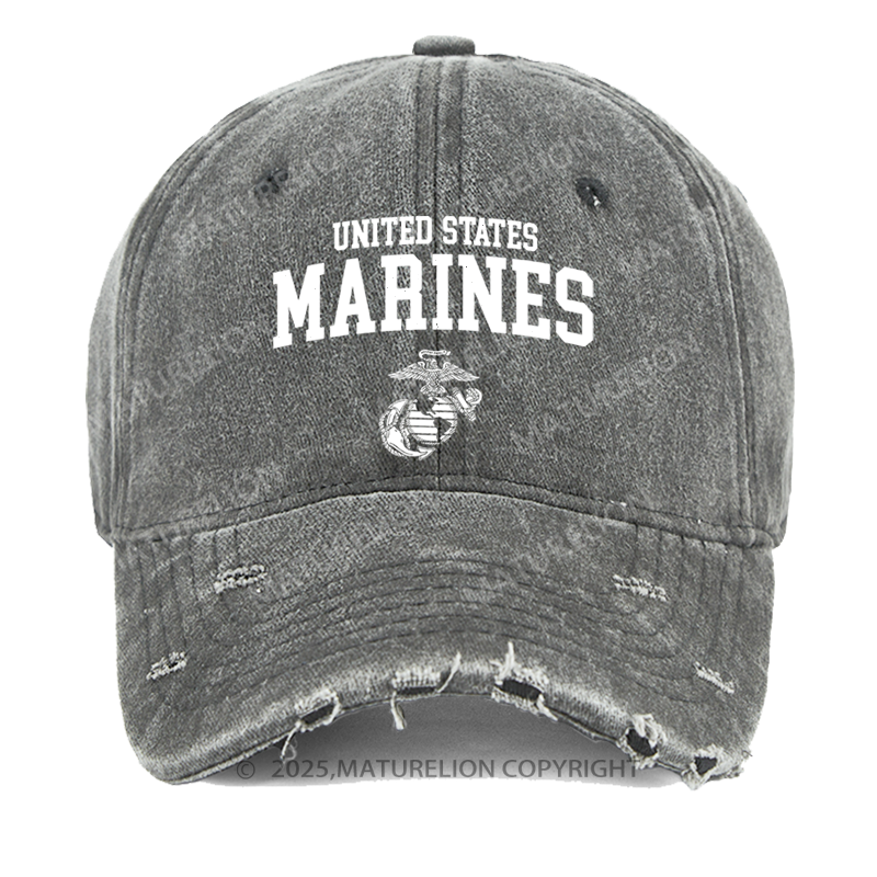 Maturelion United States Marines Washed Vintage Cap