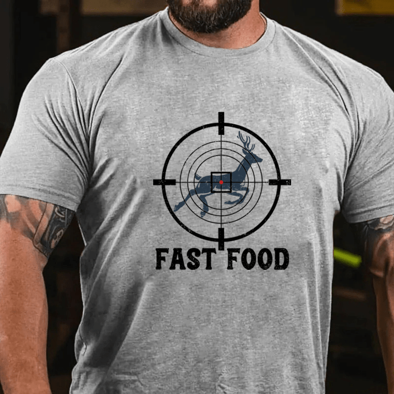 MATURELION FAST FOOD COTTON T-SHIRT-Maturelion