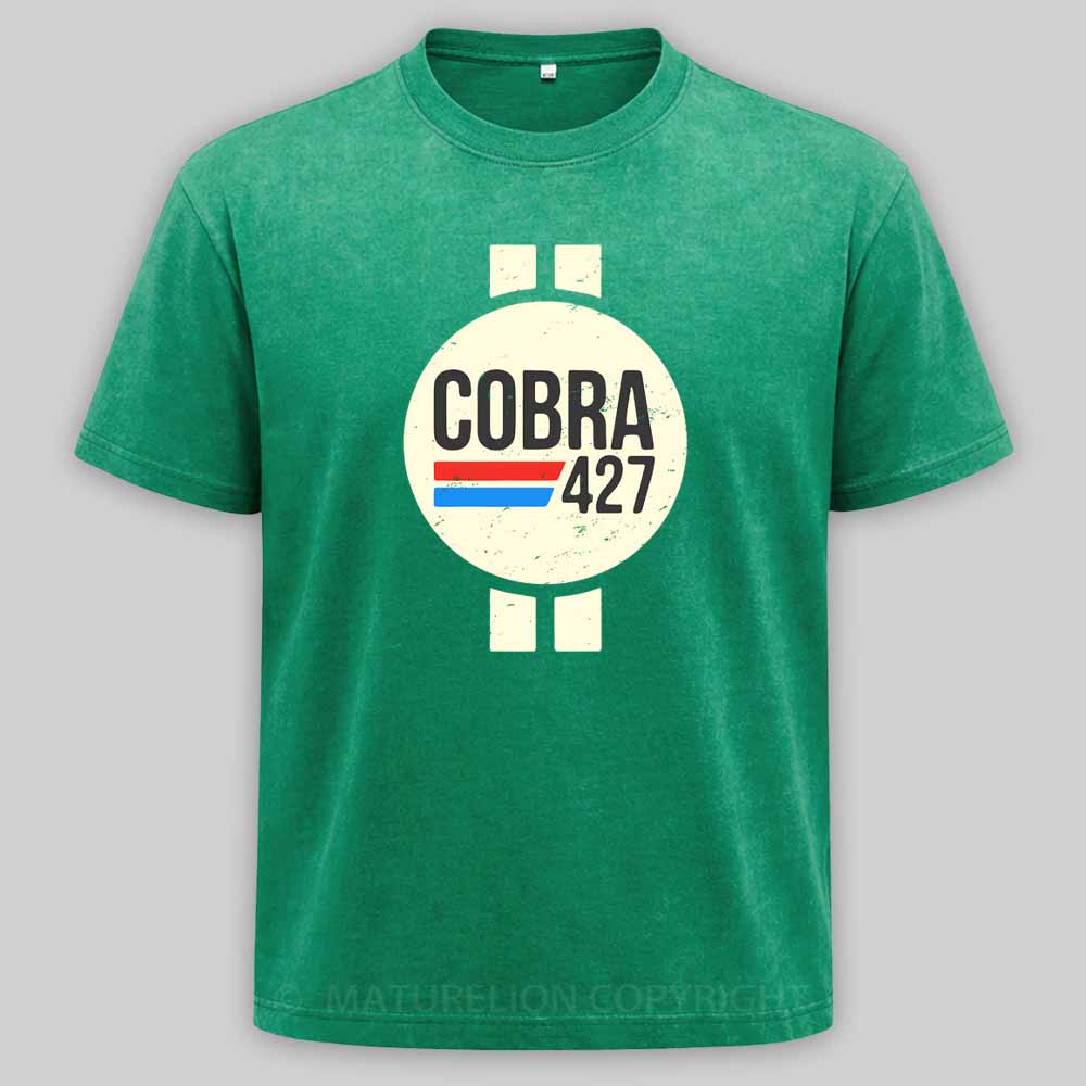 Maturelion Cobra 427 Retro Logo Washed T-shirt