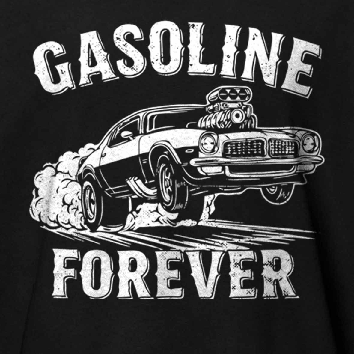 Maturelion Gasoline Forever - Funny Gas Cars Cotton T-shirt