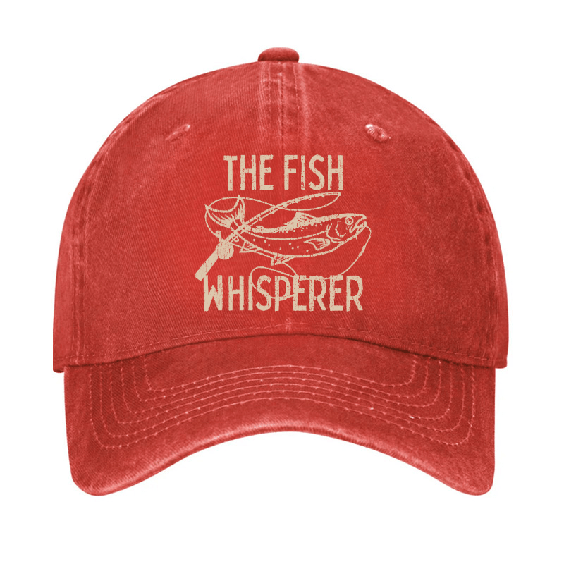 The Fish Whisperer Funny Fishing Cap -Maturelion