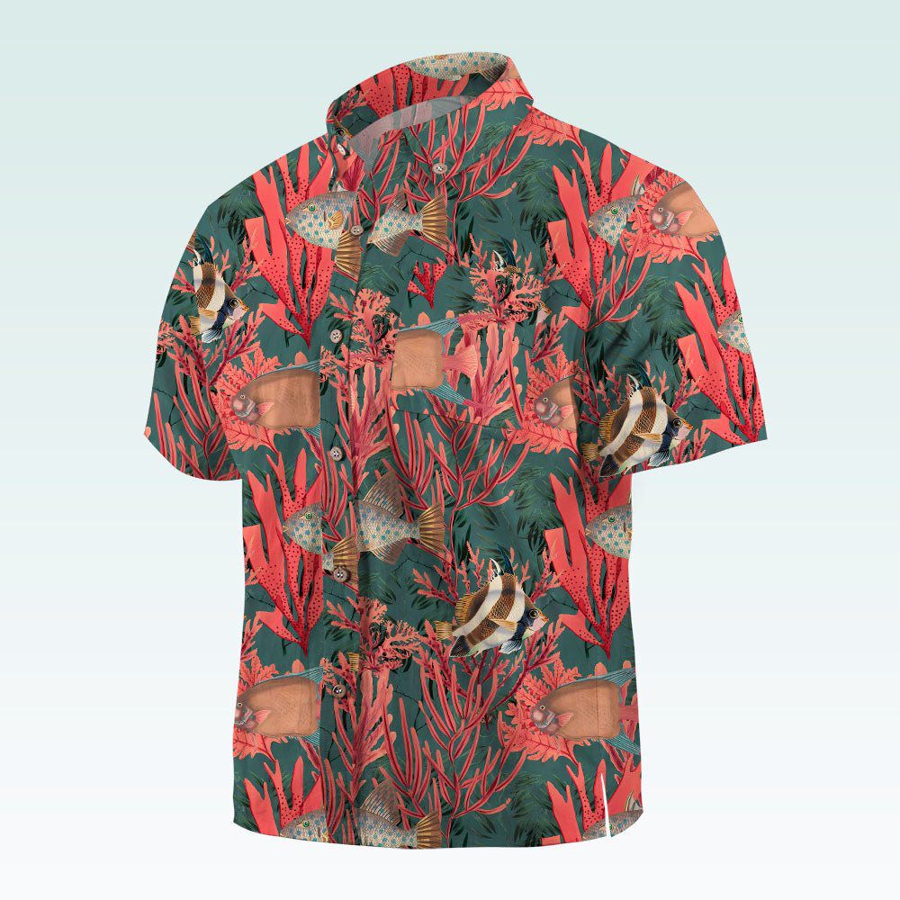 Maturelion Men's Button Pocket ShirtMen's Shirt Summer Shirt Casual Shirt