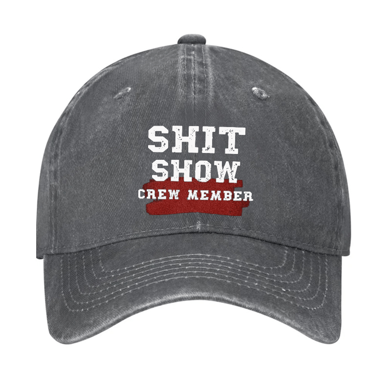 Shit Show Crew Member Cap (Free Customization)-Maturelion