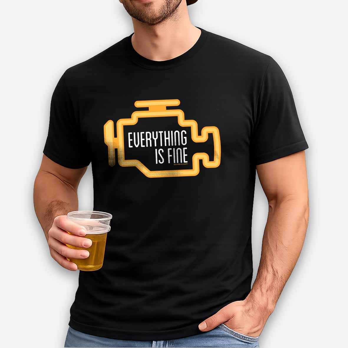 Maturelion Everything Is Fine Cotton T-shirt