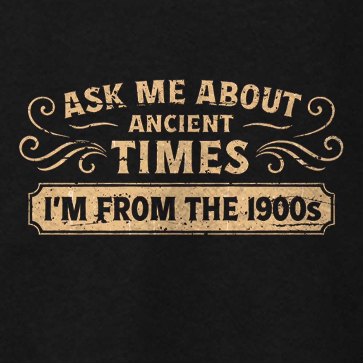 Maturelion Ask Me About Ancient Times Cotton T-shirt