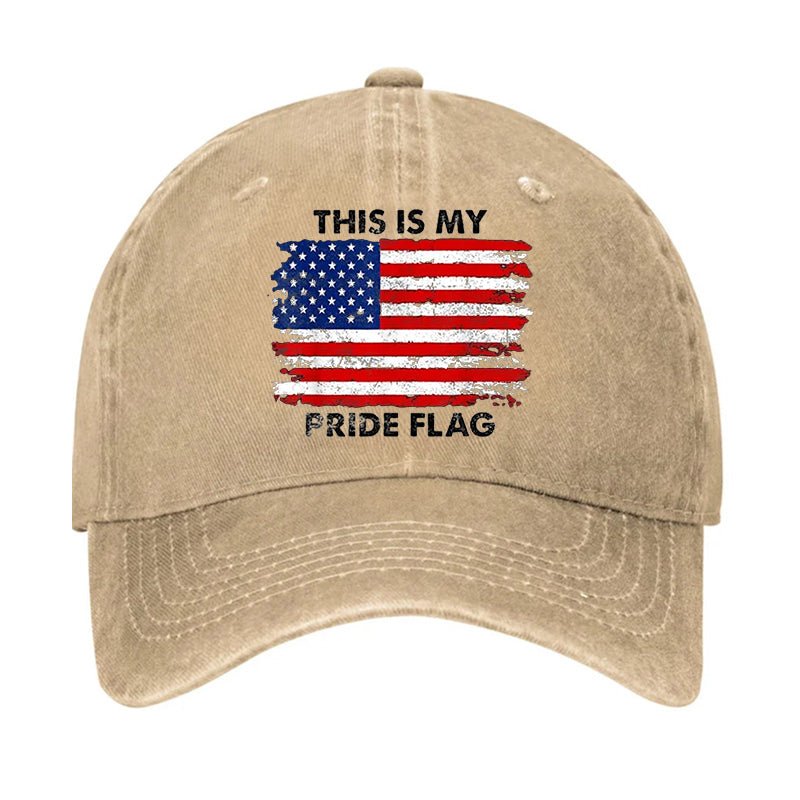 This Is My Pride Flag USA Flag Print Cap-Maturelion