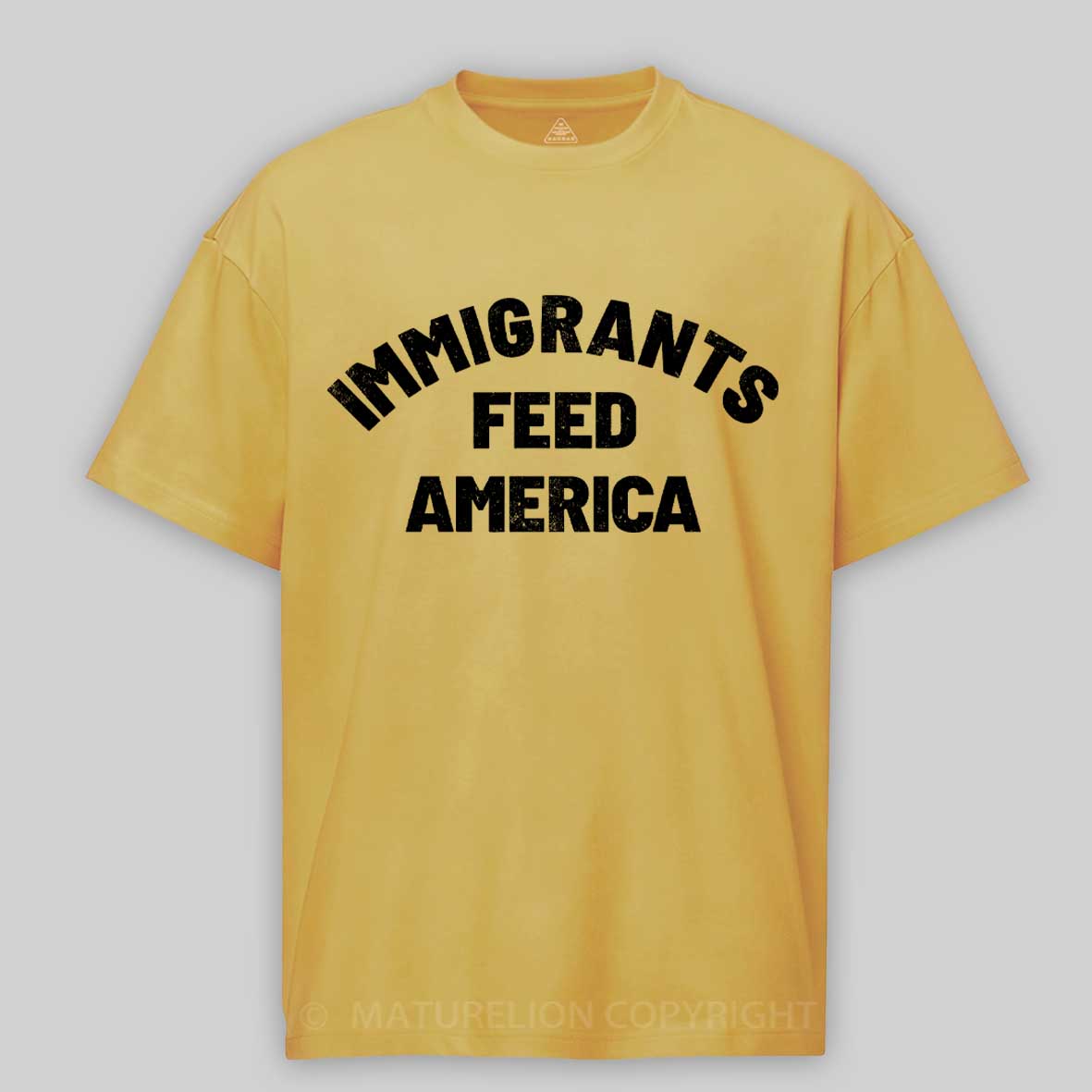Maturelion Immigrants-Feed-America  Cotton T-shirt