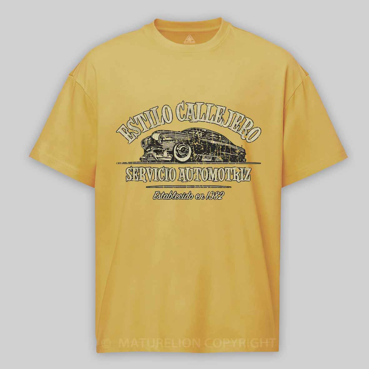 Maturelion Estilo Callejero Servicio Automotriz 1982 Cotton T-shirt