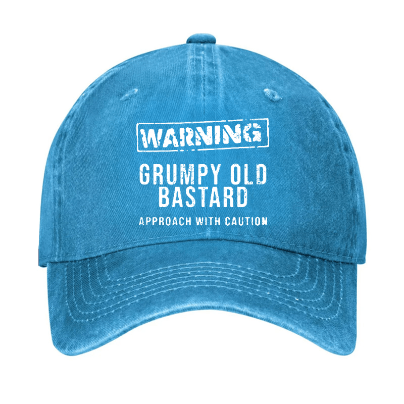 Warning Grumpy Old Bastard Approach With Caution Cap (Free Customization)-Maturelion