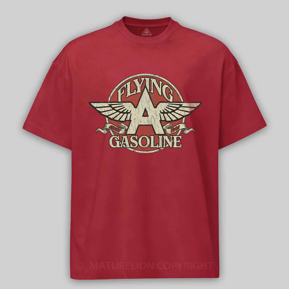 Maturelion Flying A Gasoline 1901 Cotton T-shirt