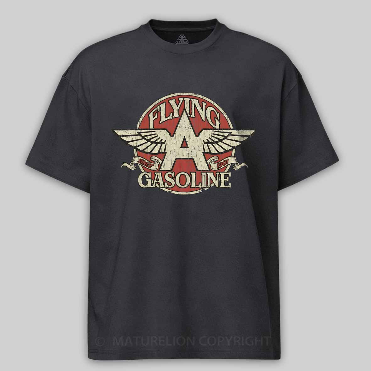 Maturelion Flying A Gasoline 1901 Cotton T-shirt