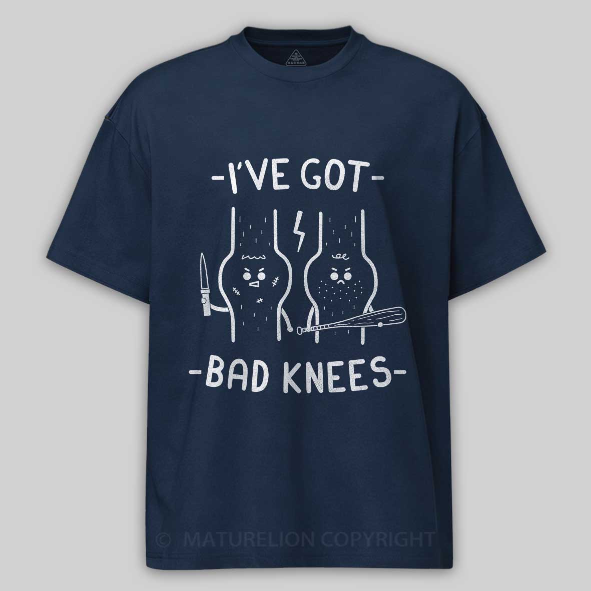 Maturelion Bad Knees Cotton T-shirt
