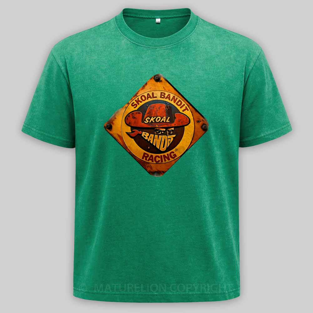 Maturelion Vintage Skoal Bandit Racing Washed T-shirt