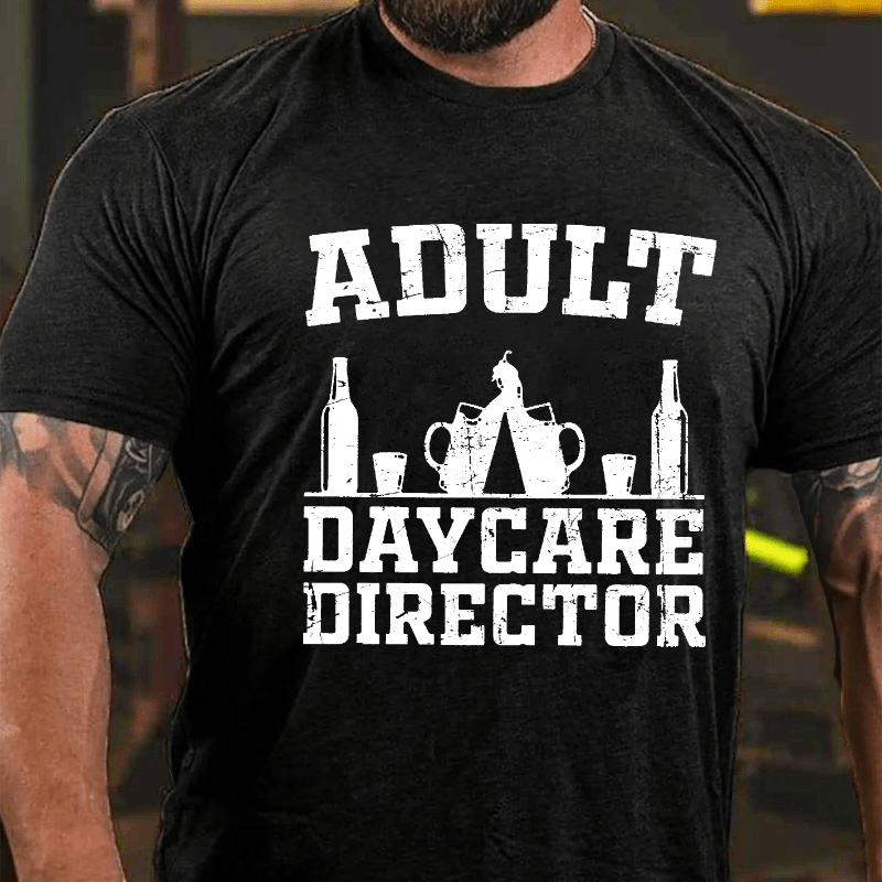 Adult Daycare Director Cotton T-shirt-Maturelion
