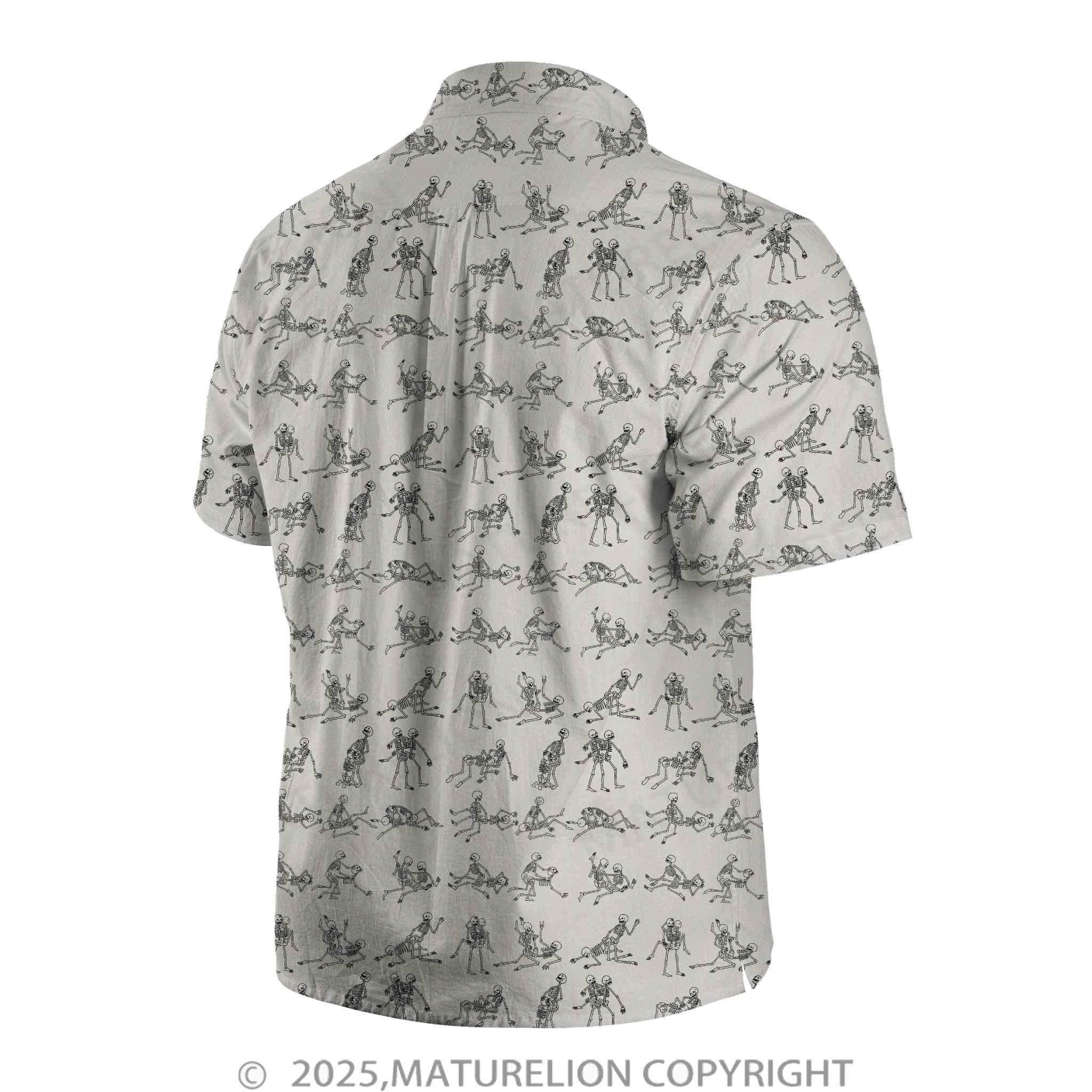 Maturelion Men's Button Pocket Shirt Tropical Nights Hotter Than the Sun Hawaiian Shirt