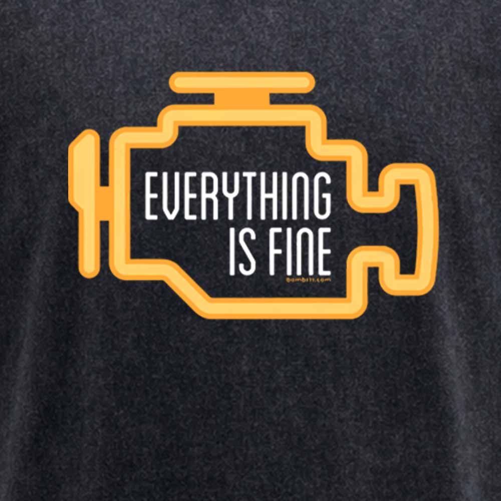 Maturelion Everything Is Fine Washed T-shirt