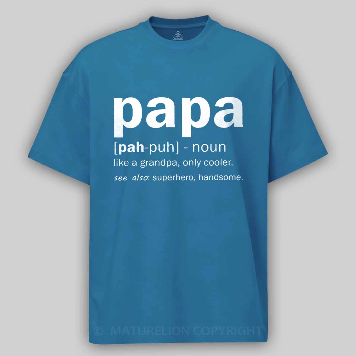 Maturelion Men's T-Shirt Papa Like A Grandpa,Only Cool T-Shirt