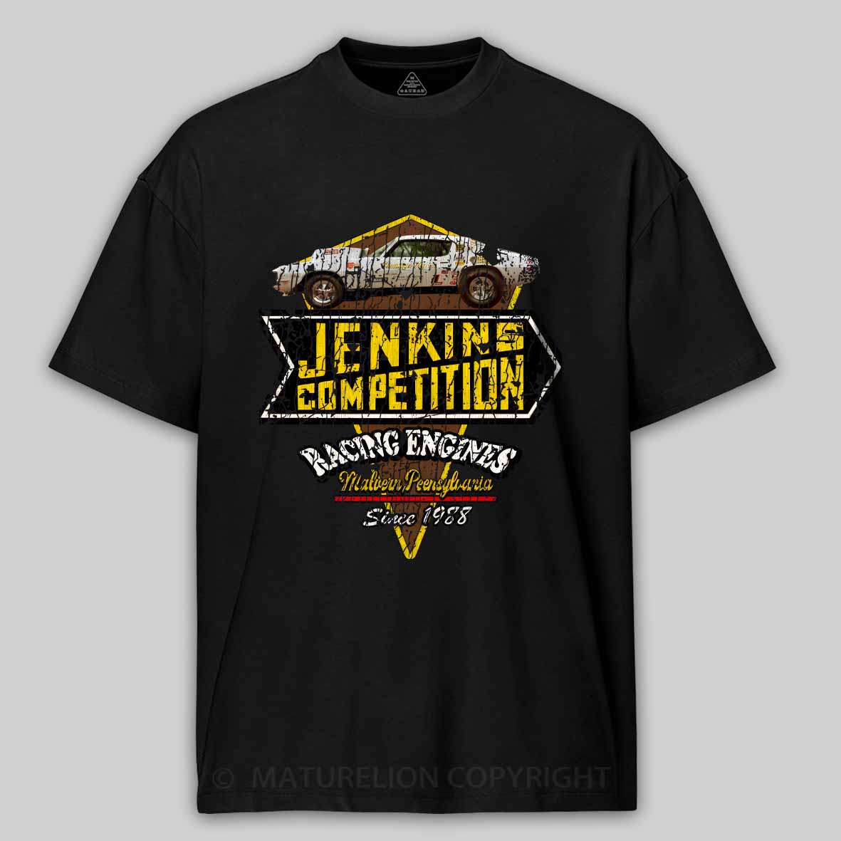 Maturelion JENKINS COMPETITION RACING ENGINES // 1955 VINTAGE Cotton T-shirt