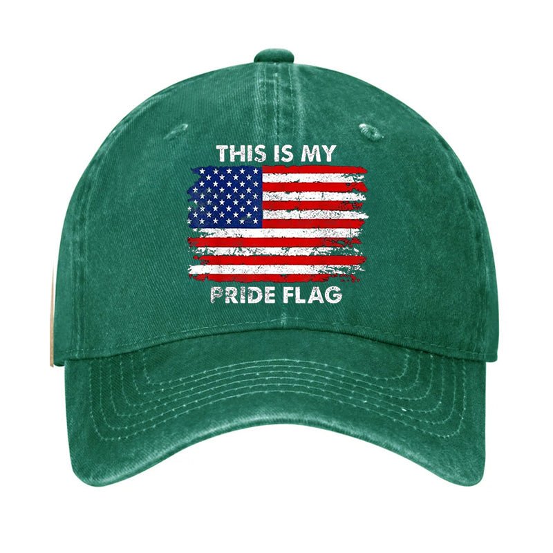 This Is My Pride Flag USA Flag Print Cap-Maturelion