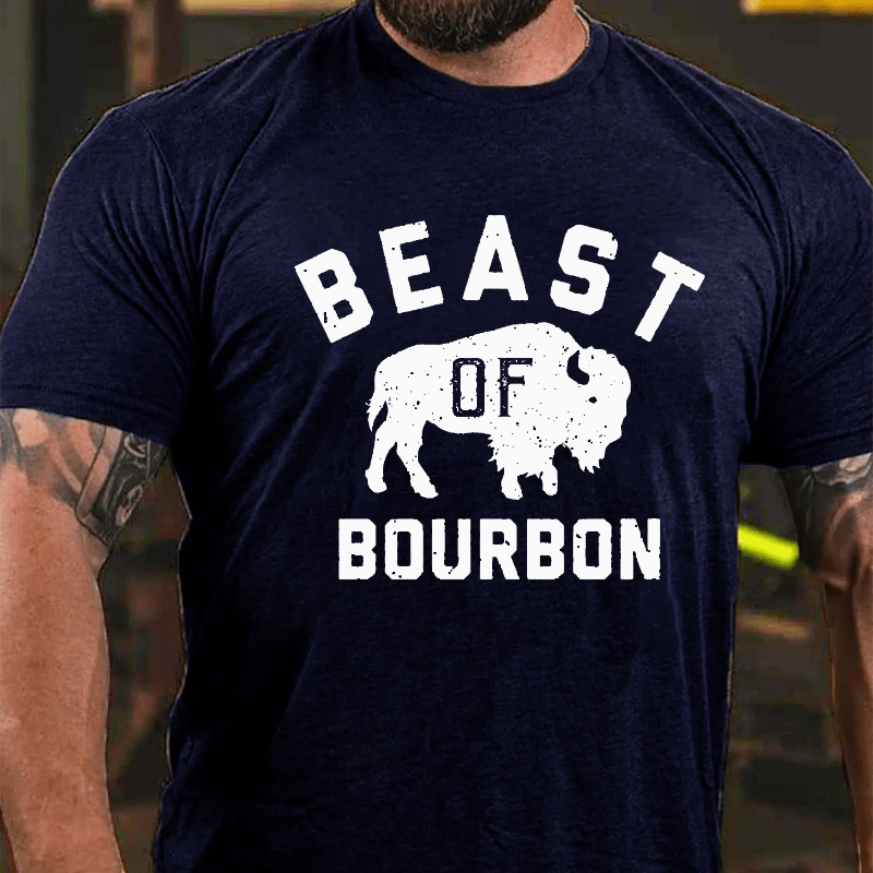 Beast of Bourbon Cotton T-shirt-Maturelion
