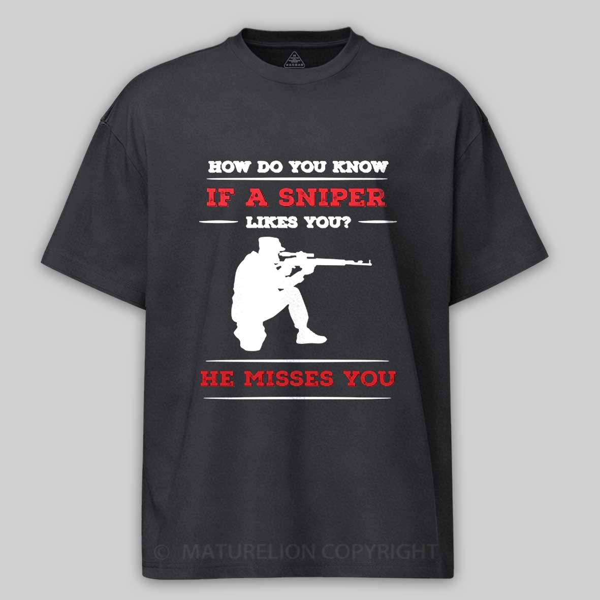 Maturelion Men's T-Shirt Shotgun Gun and Funny Shooting and Skeet Shooting Quote T-Shirt
