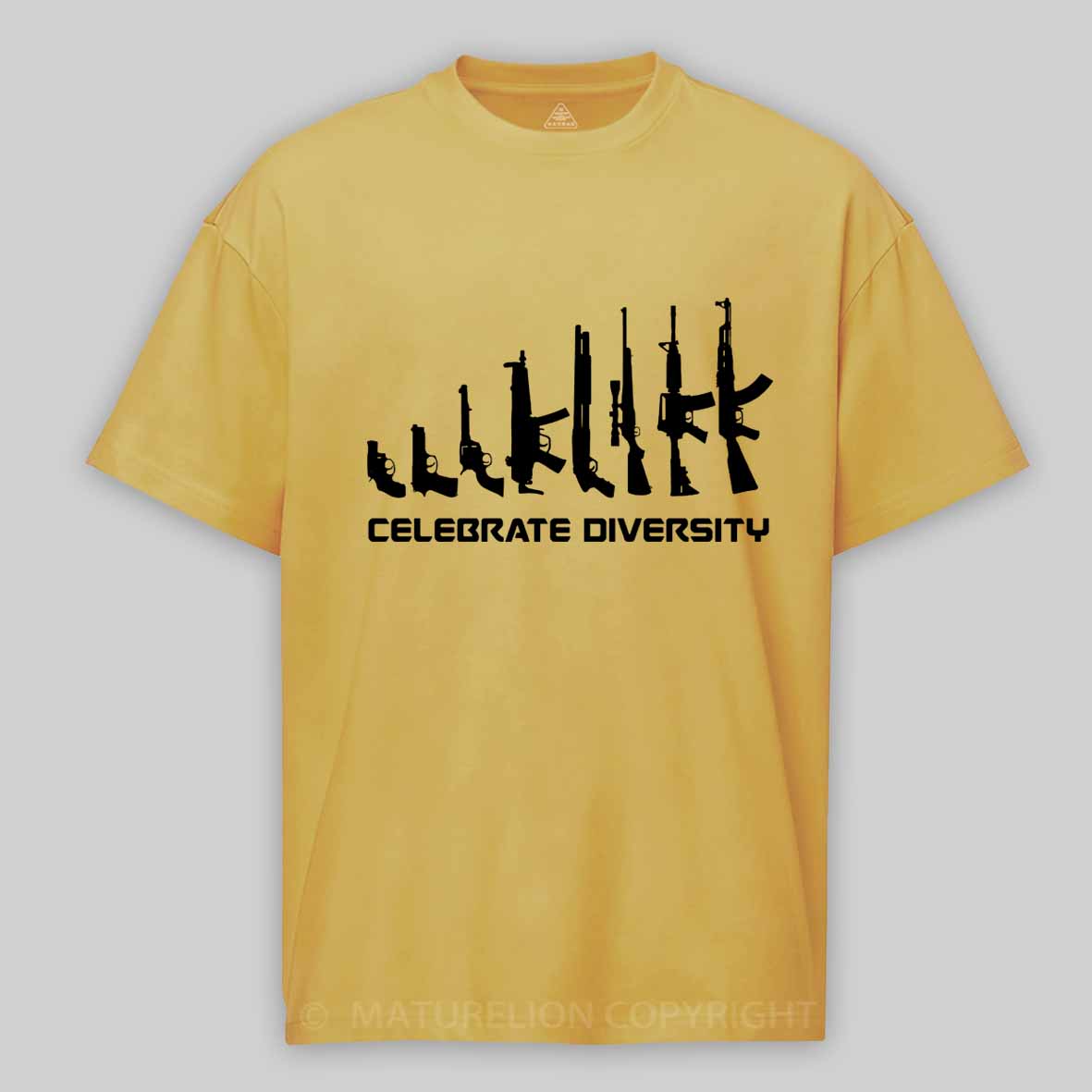 Maturelion Men's T-Shirt Celebrate Diversity Cotton T-Shirt