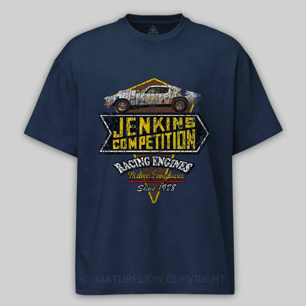 Maturelion JENKINS COMPETITION RACING ENGINES // 1955 VINTAGE Cotton T-shirt