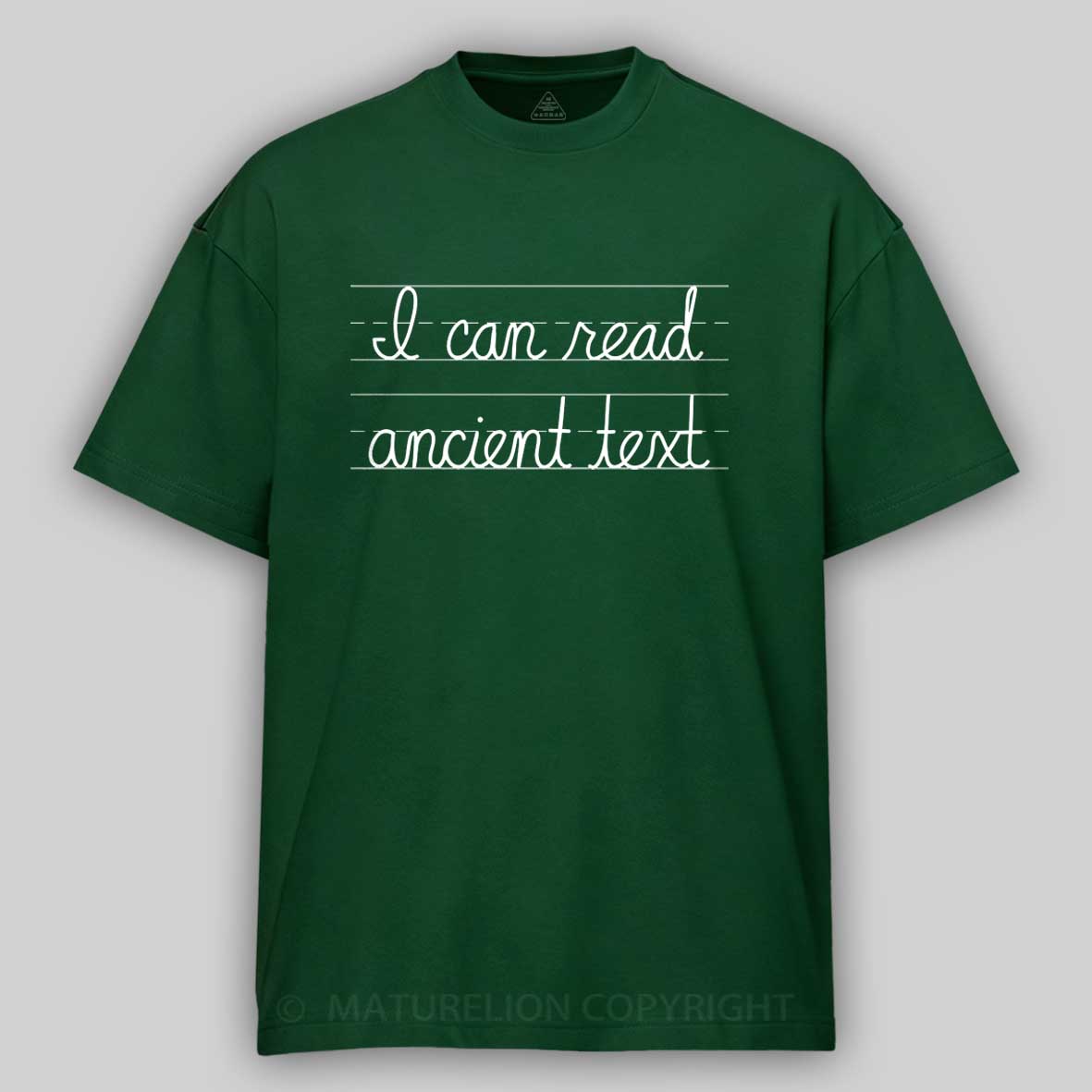 Maturelion Ancient Text Cotton T-shirt