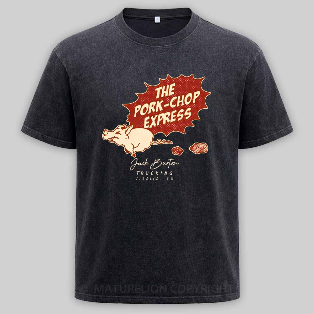 Maturelion The Pork Chop Express Vintage Washed T-shirt