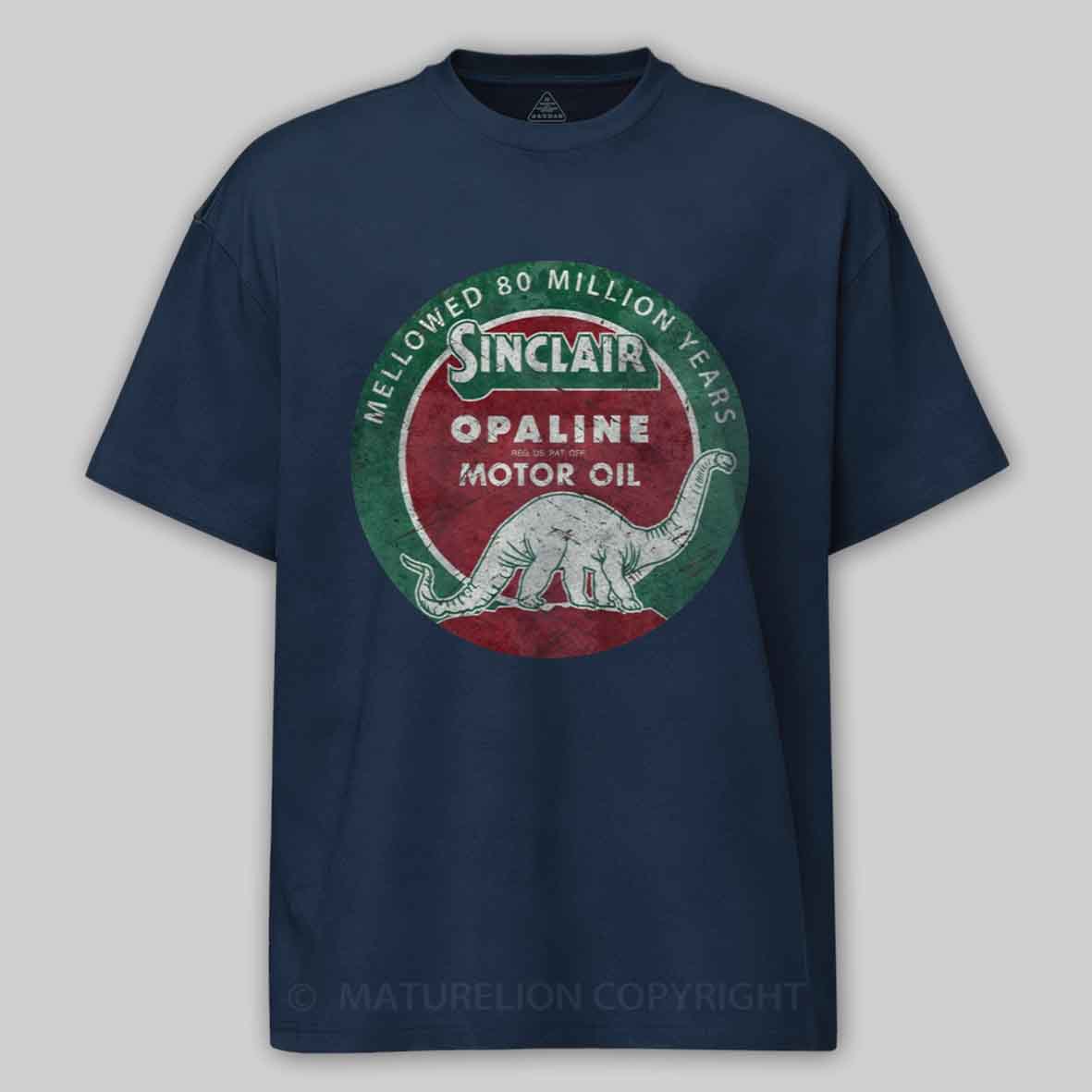 Maturelion Diplodocus Motor Oil V01 Cotton T-shirt