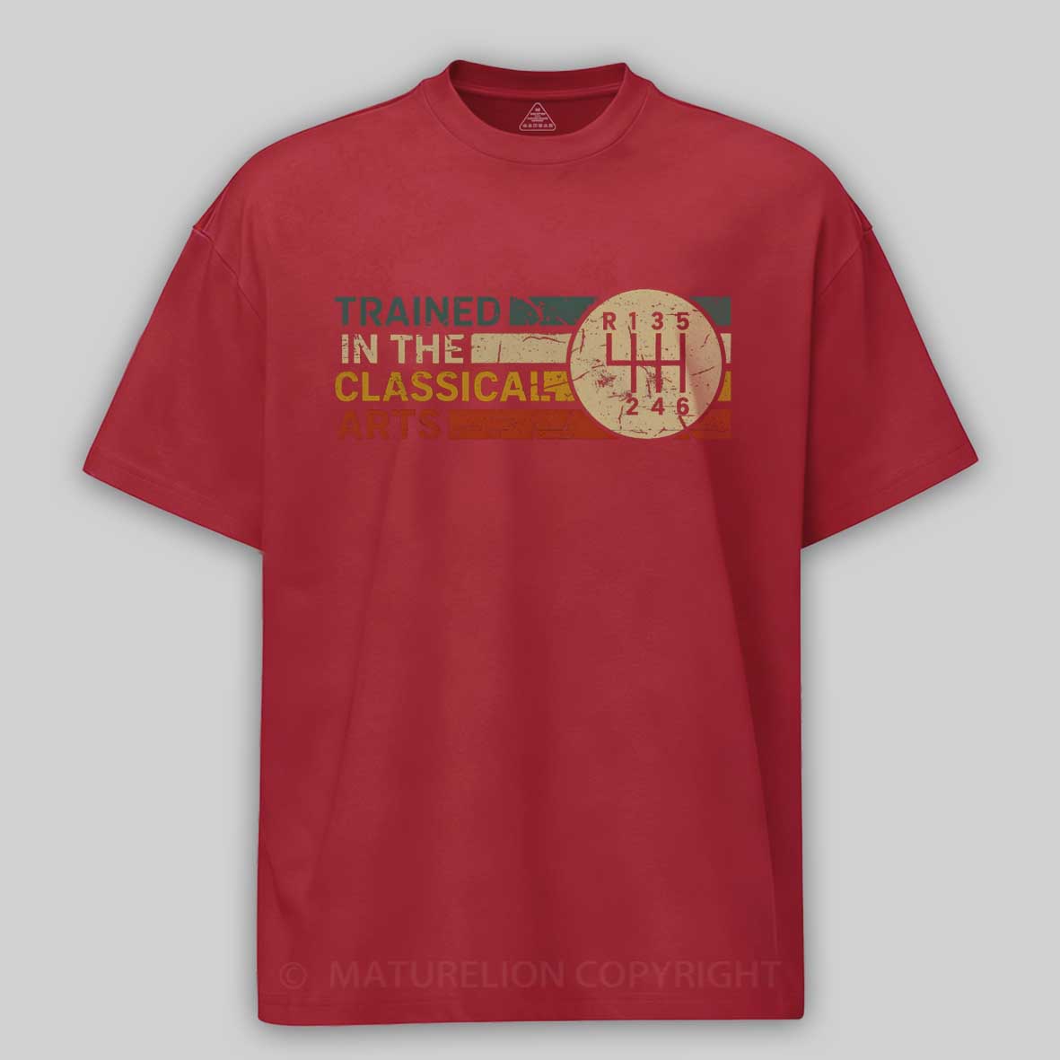 Maturelion TRAINED IN THE CLASSICAL ARTS - GRUNGE RETRO MANUAL Cotton T-shirt