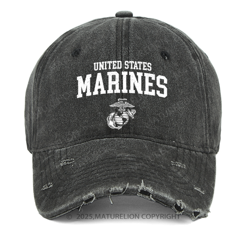 Maturelion United States Marines Washed Vintage Cap