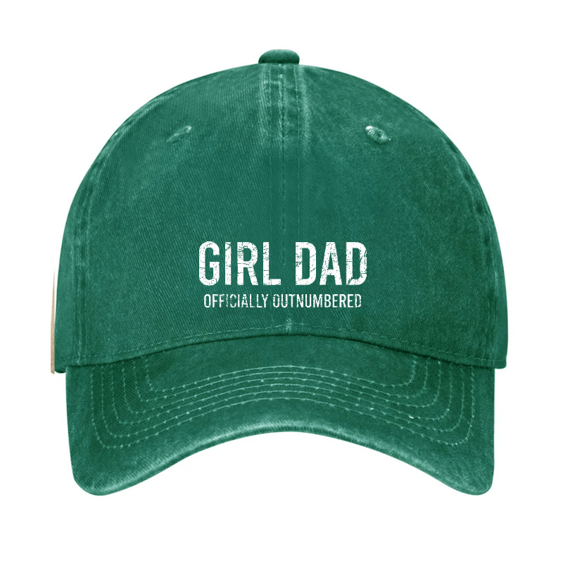 Girl Dad Officially Outnumbered Funny Cap -Maturelion
