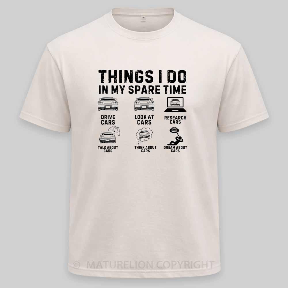 Maturelion Funny Car Lover Enthusiast Washed T-shirt