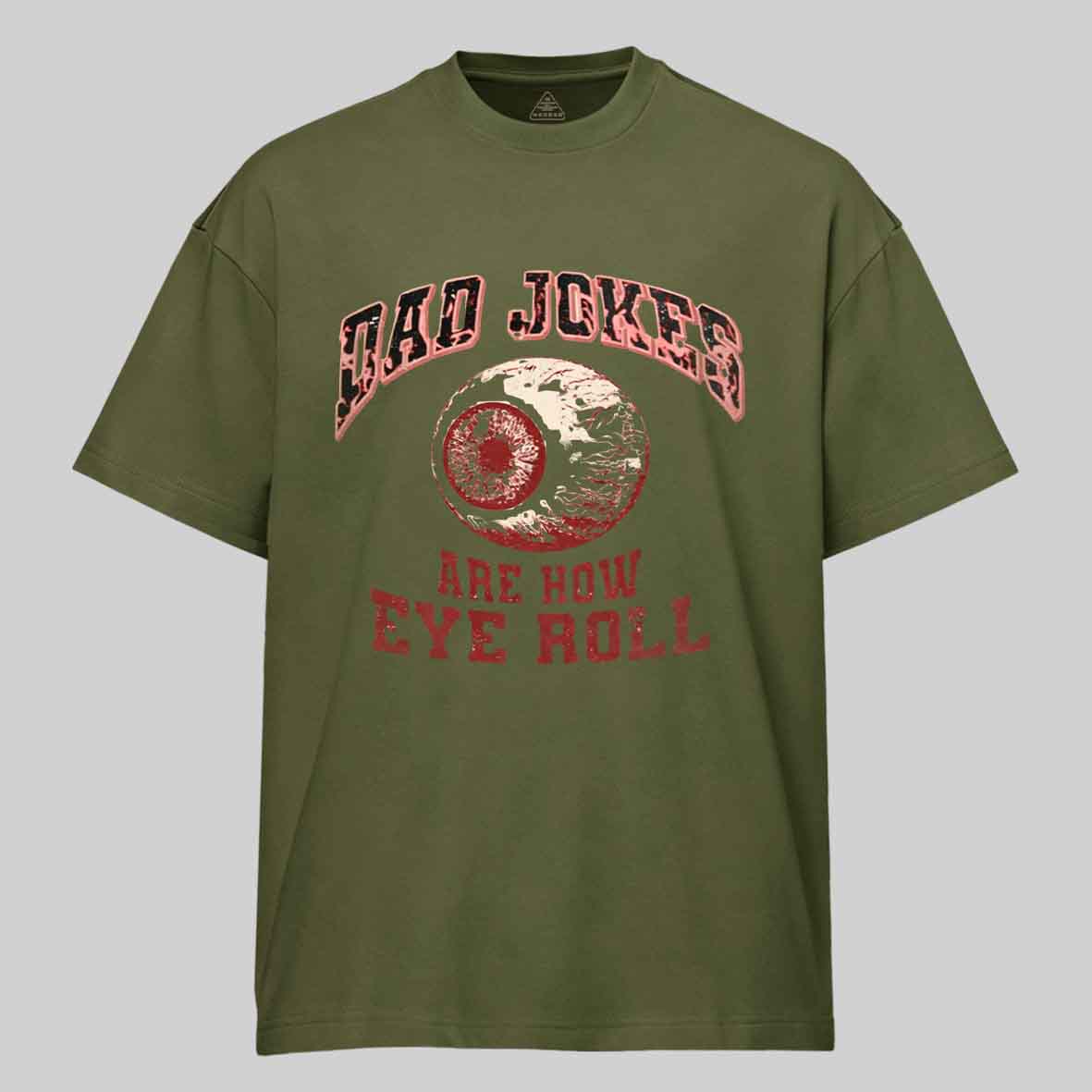 Maturelion Dad Jokes - Eye Roll Cotton T-shirt