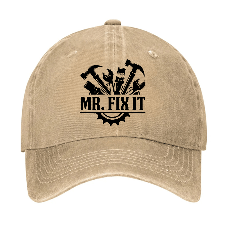 Mr. Fix It Funny Dad Gift Baseball Cap-Maturelion